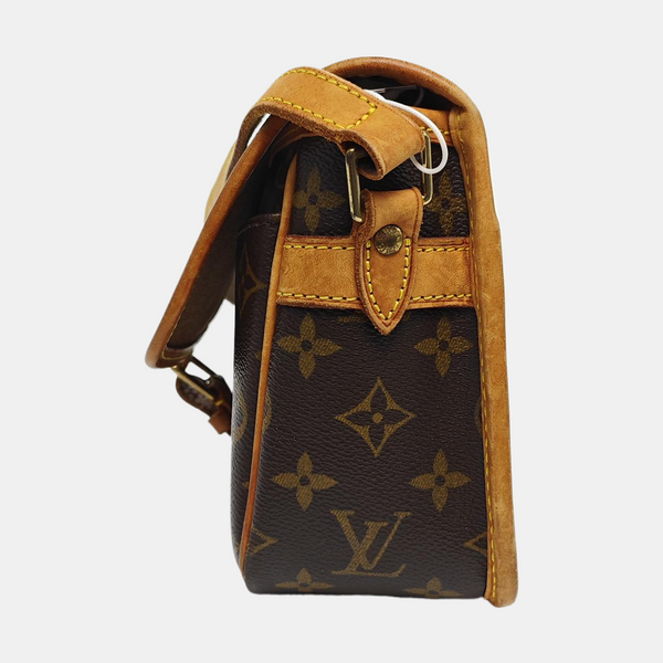 SOLOGNE PM Monogram Coated Canvas Brown