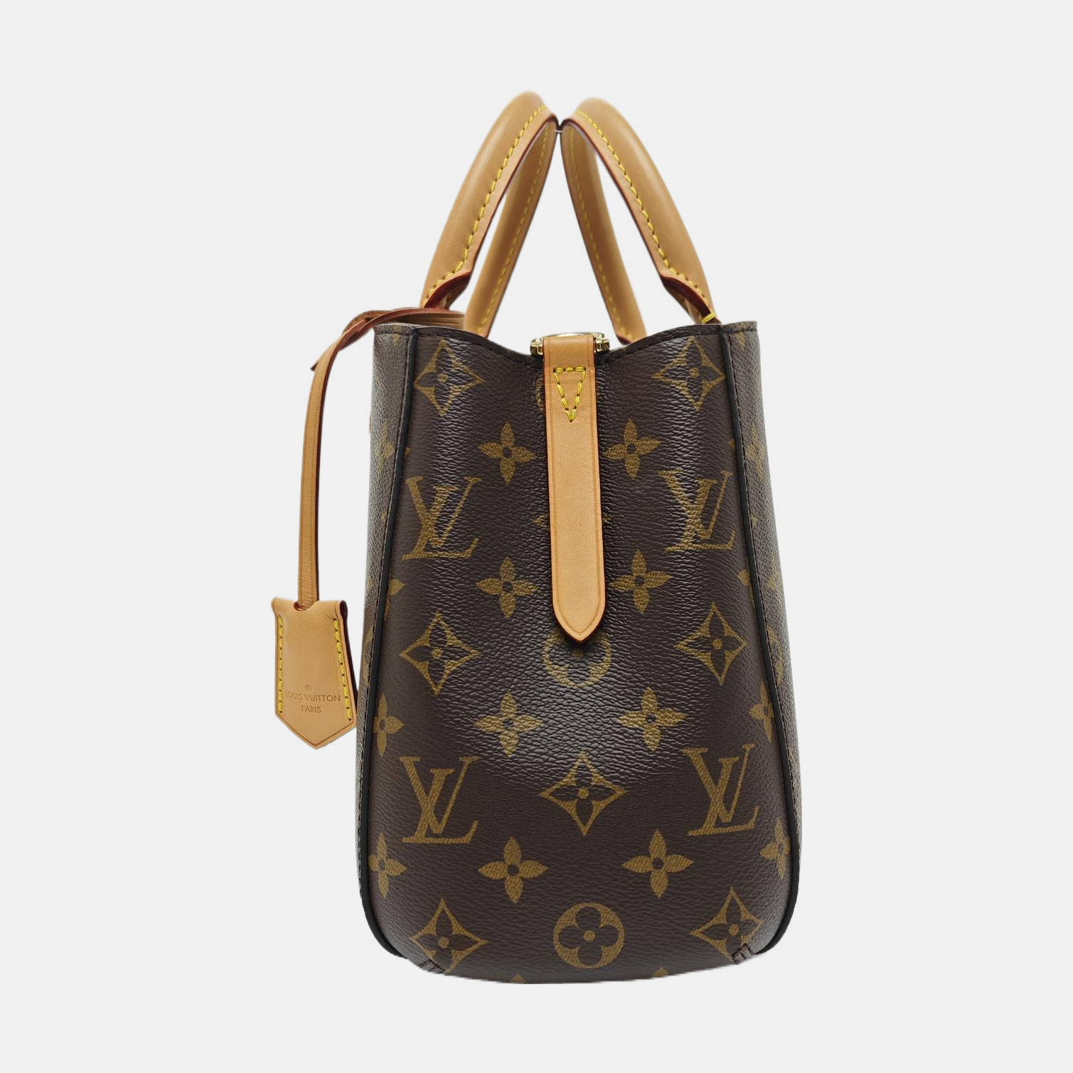 MONTAIGNE Monogram Coated Canvas Brown
