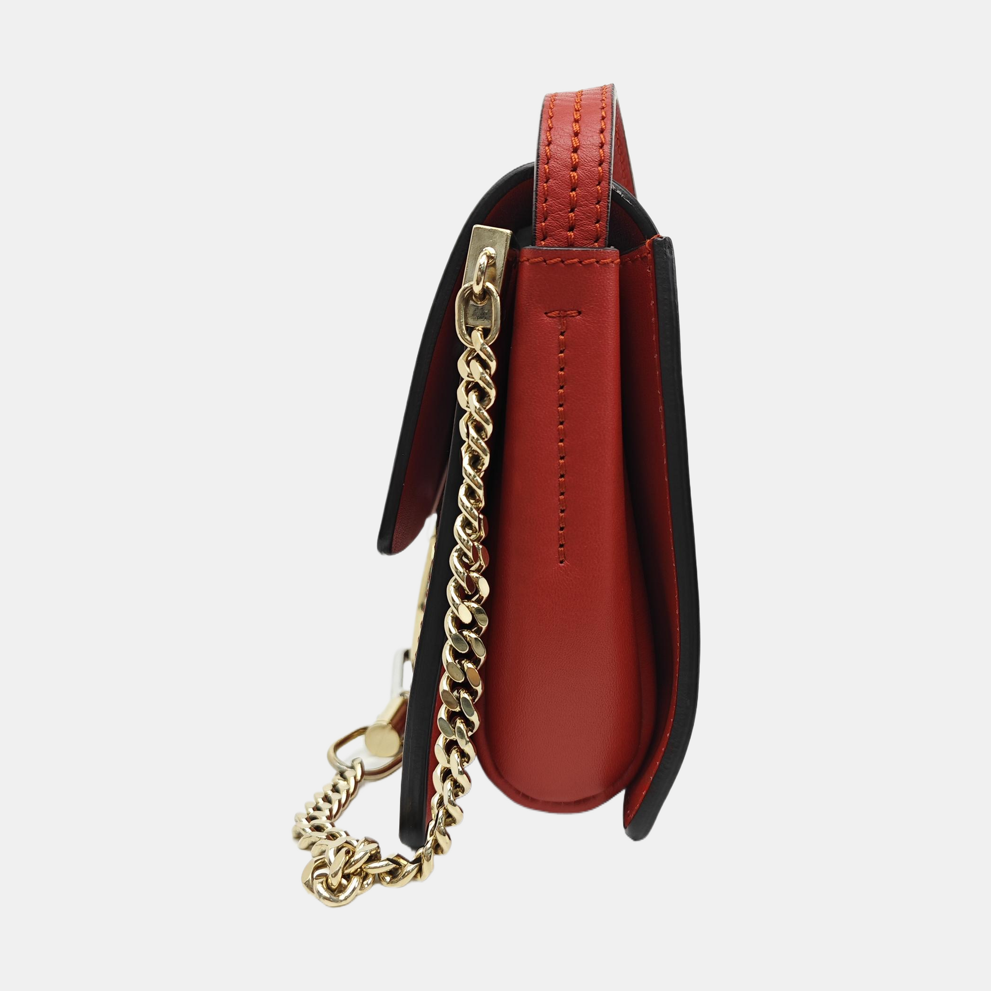 Faye Small Patent Leather Red