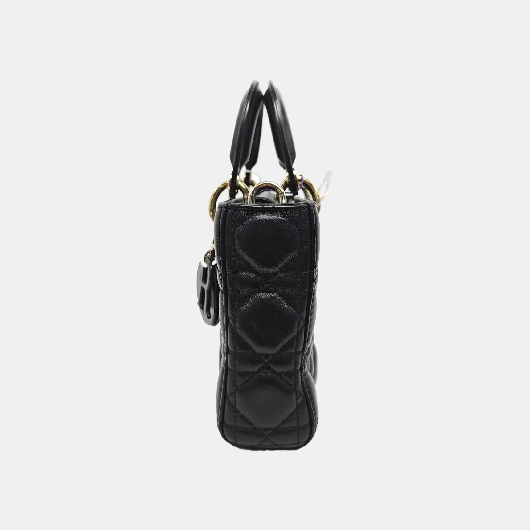Lady D-Joy Medium Cannage Lambskin Black