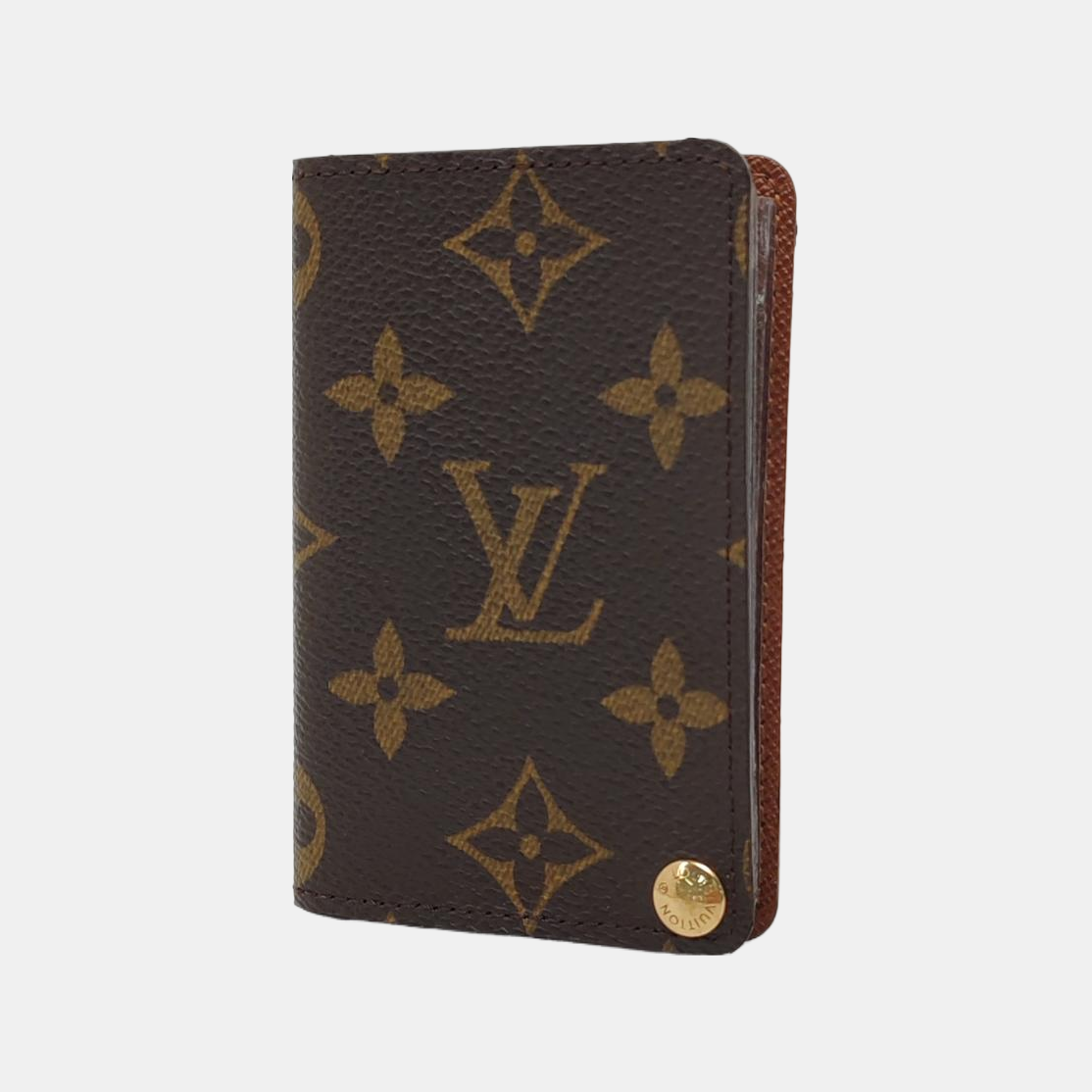 Monogram Coated Canvas Card Holder Brown