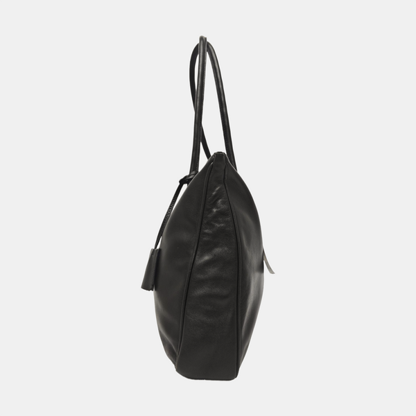 Calfskin Top Handle Bag Brown