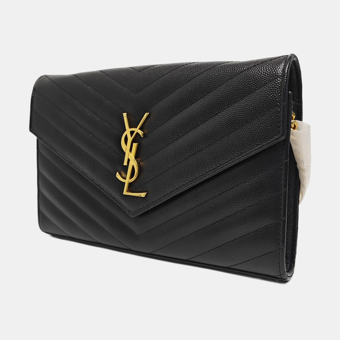 MONOGRAM Medium Chevron Calfskin Black