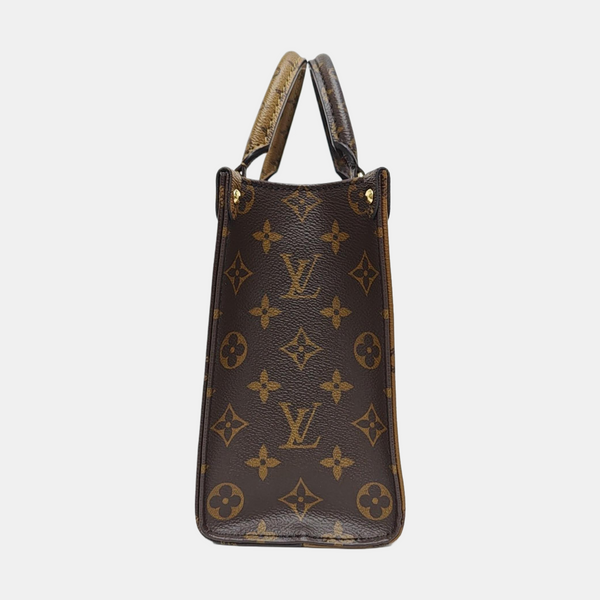 ONTHEGO PM Monogram Coated Canvas Brown