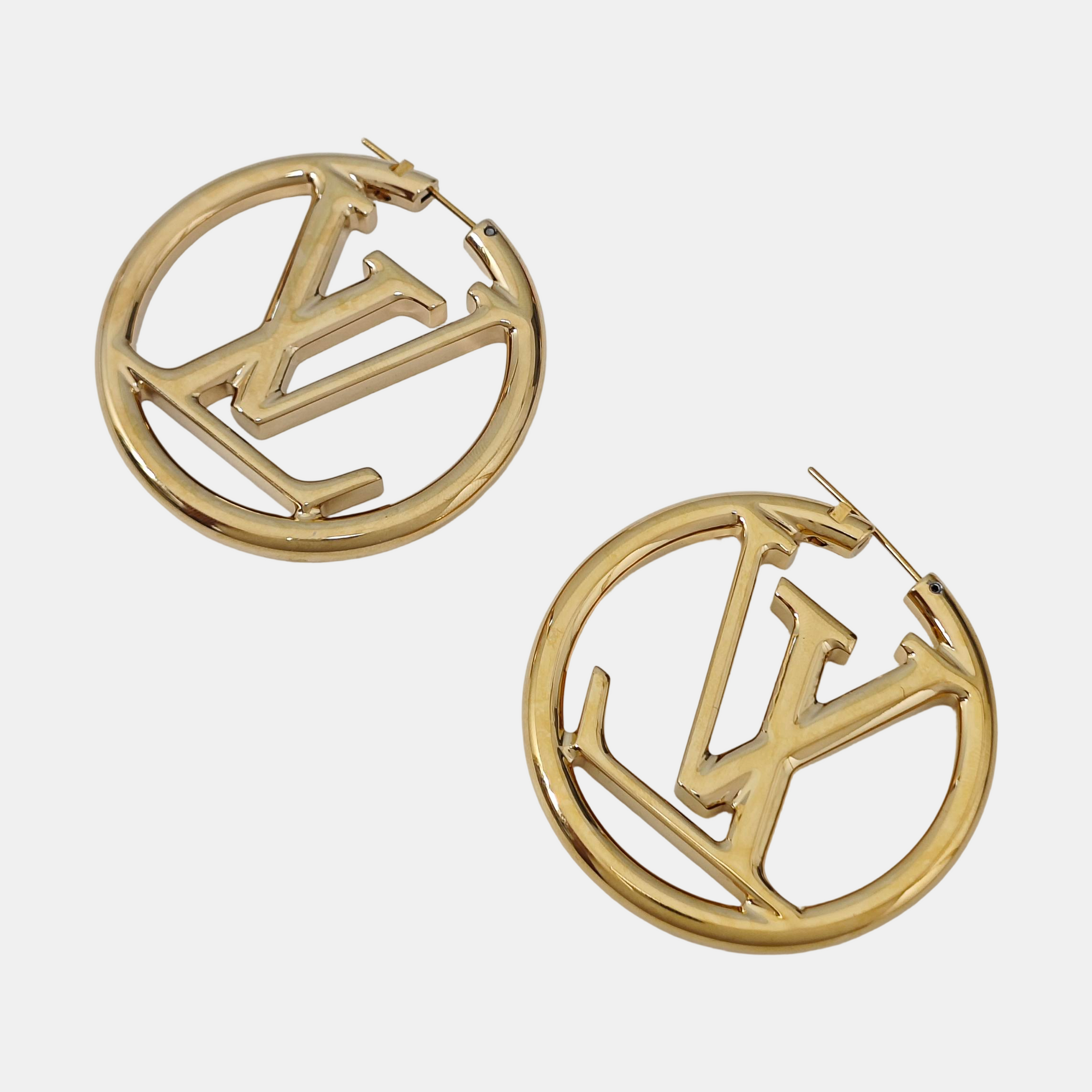 LOUISE Metal Gold Stud Earrings