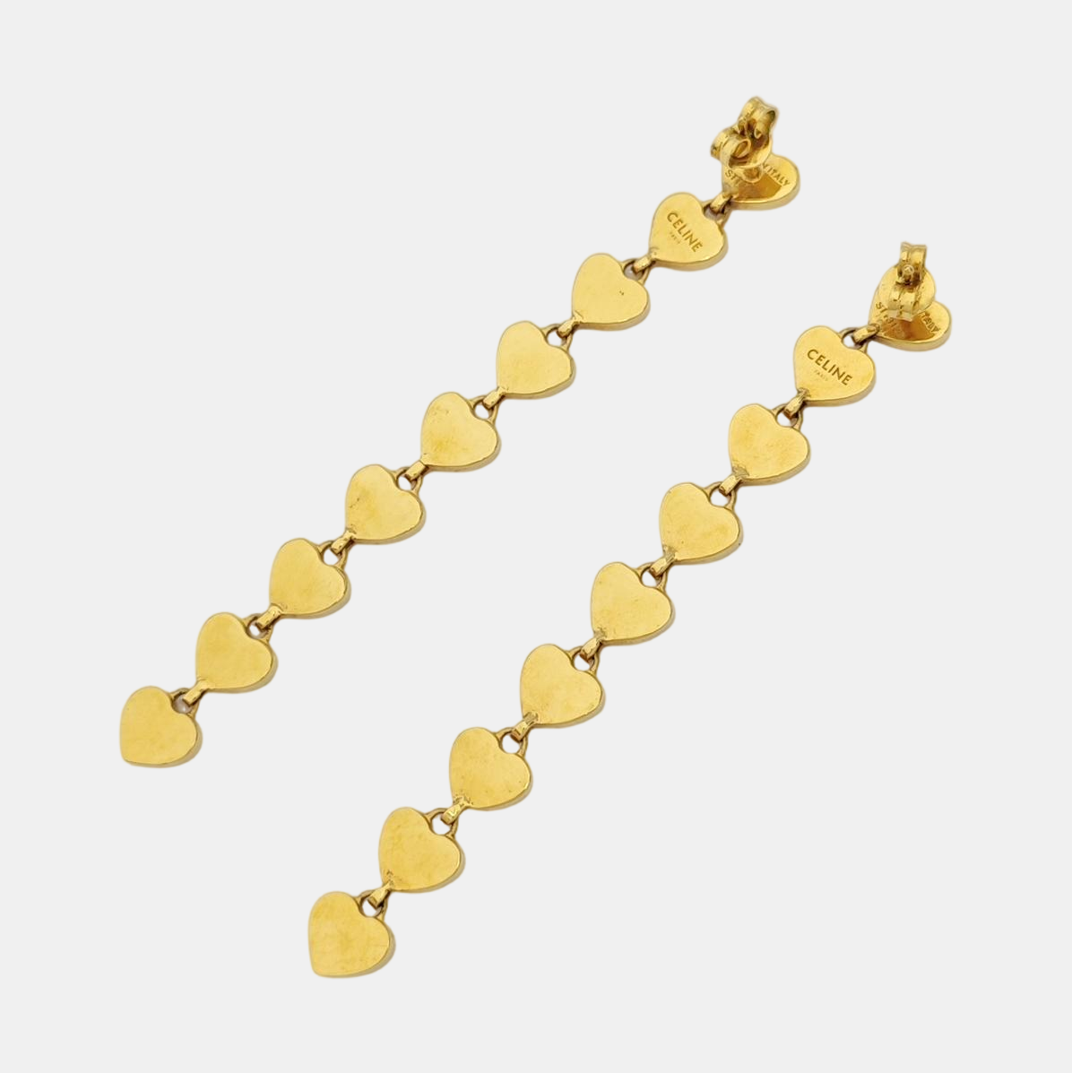 SACRES COEURS Brass Red Earrings