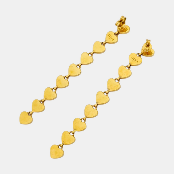 SACRES COEURS Brass Red Earrings