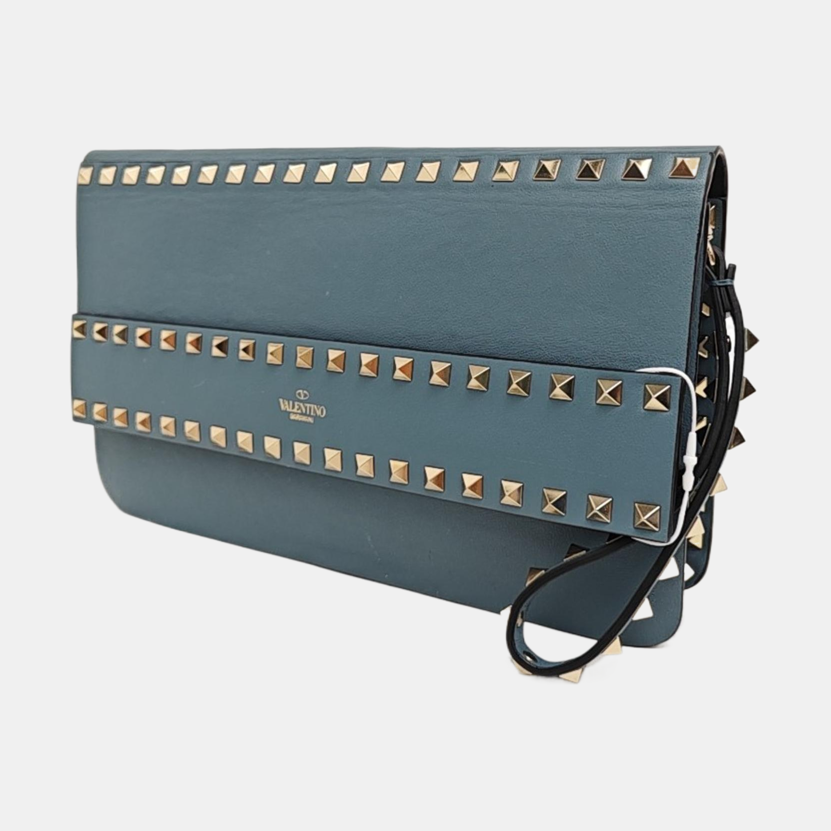 Rockstud Calfskin Blue