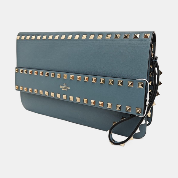 Rockstud Calfskin Blue