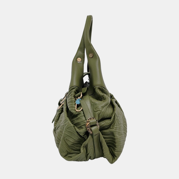 CHANDRA Quilted Calfskin Green