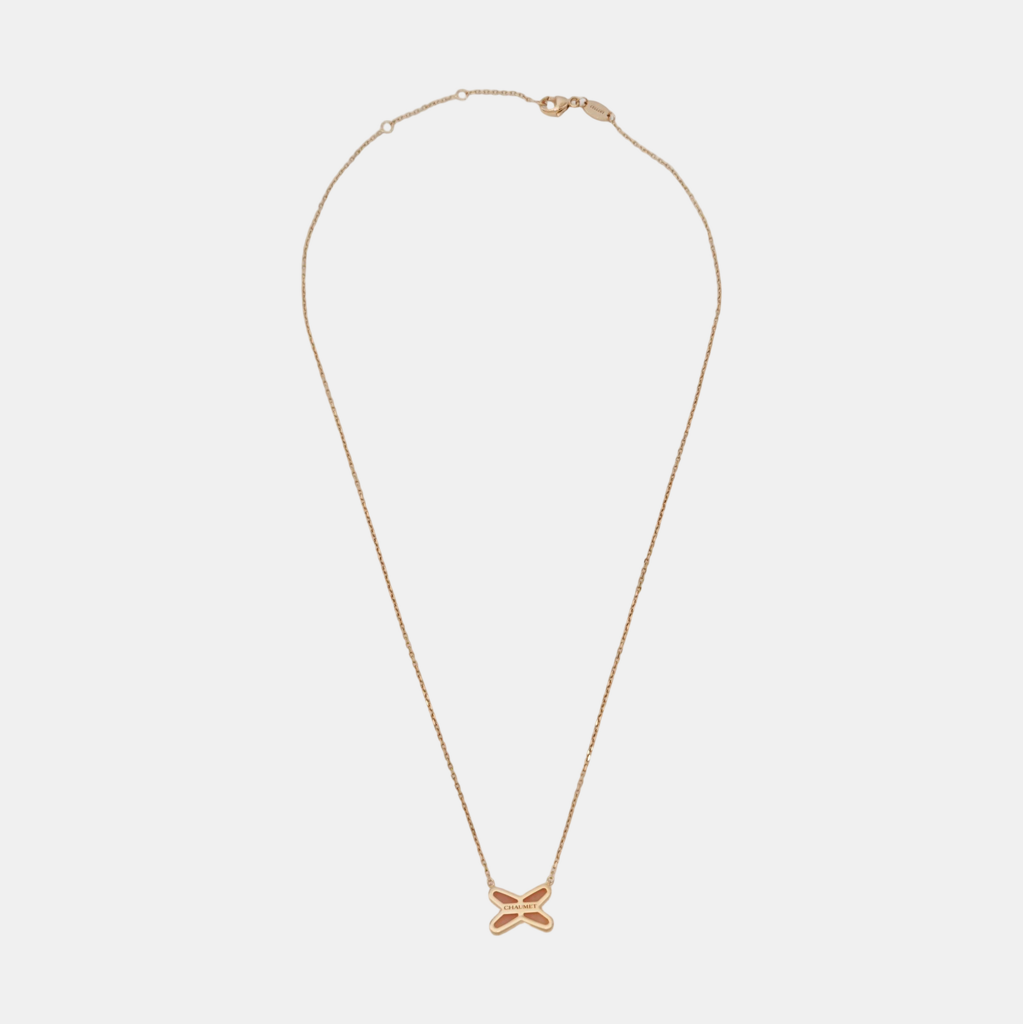 Jeux De Liens 18k Rose Gold Necklace