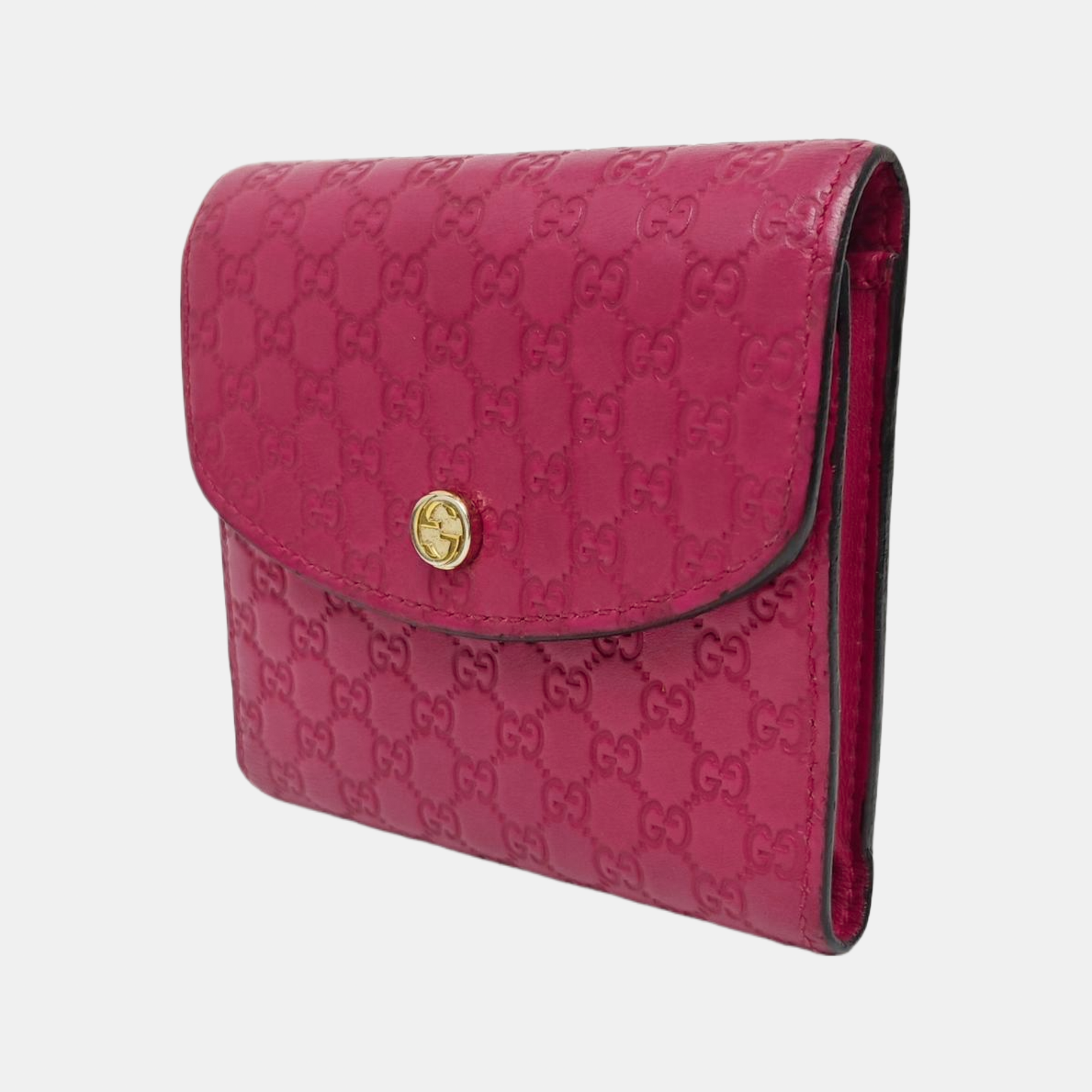 Monogram Calfskin Wallet Red