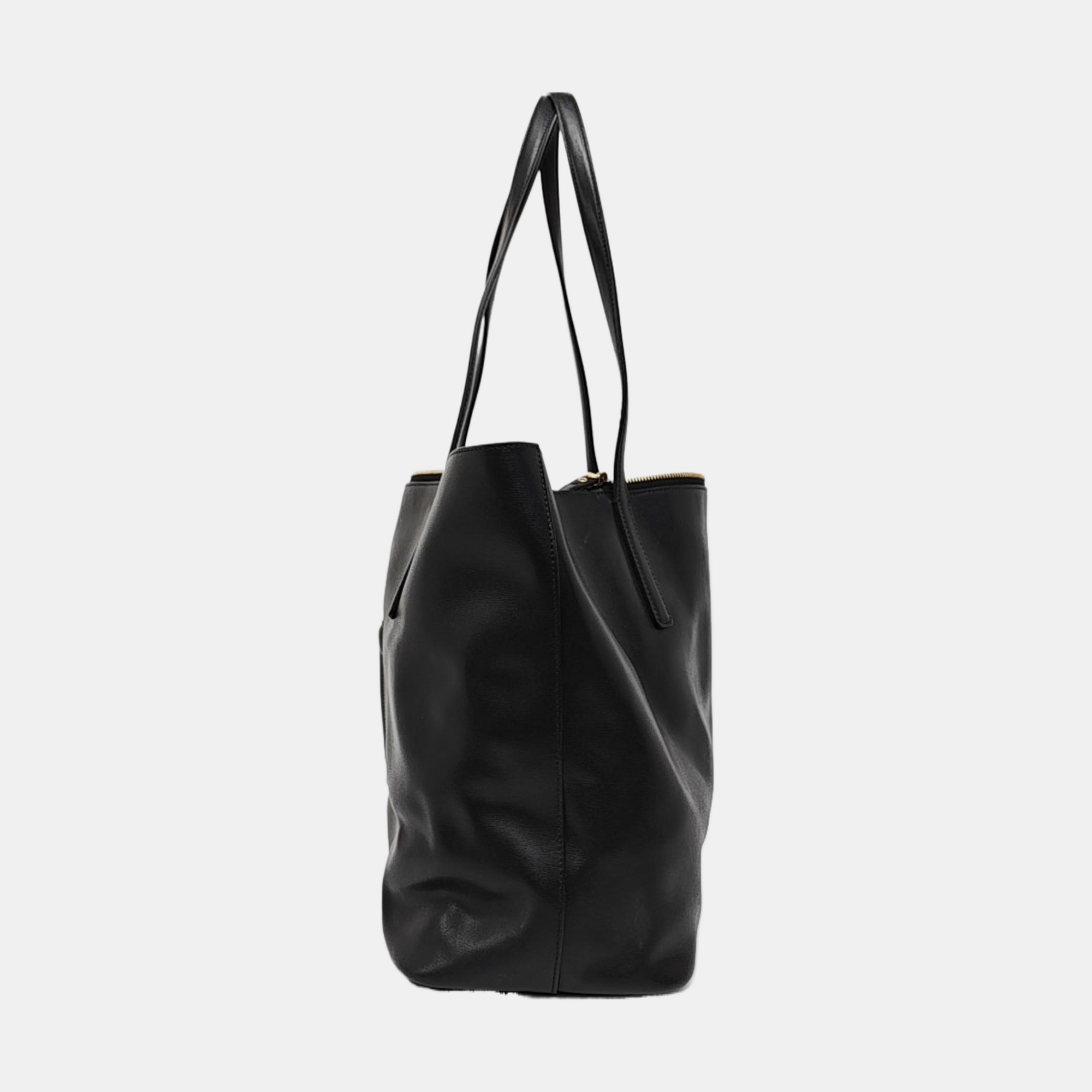 City Quilted Calfskin Black