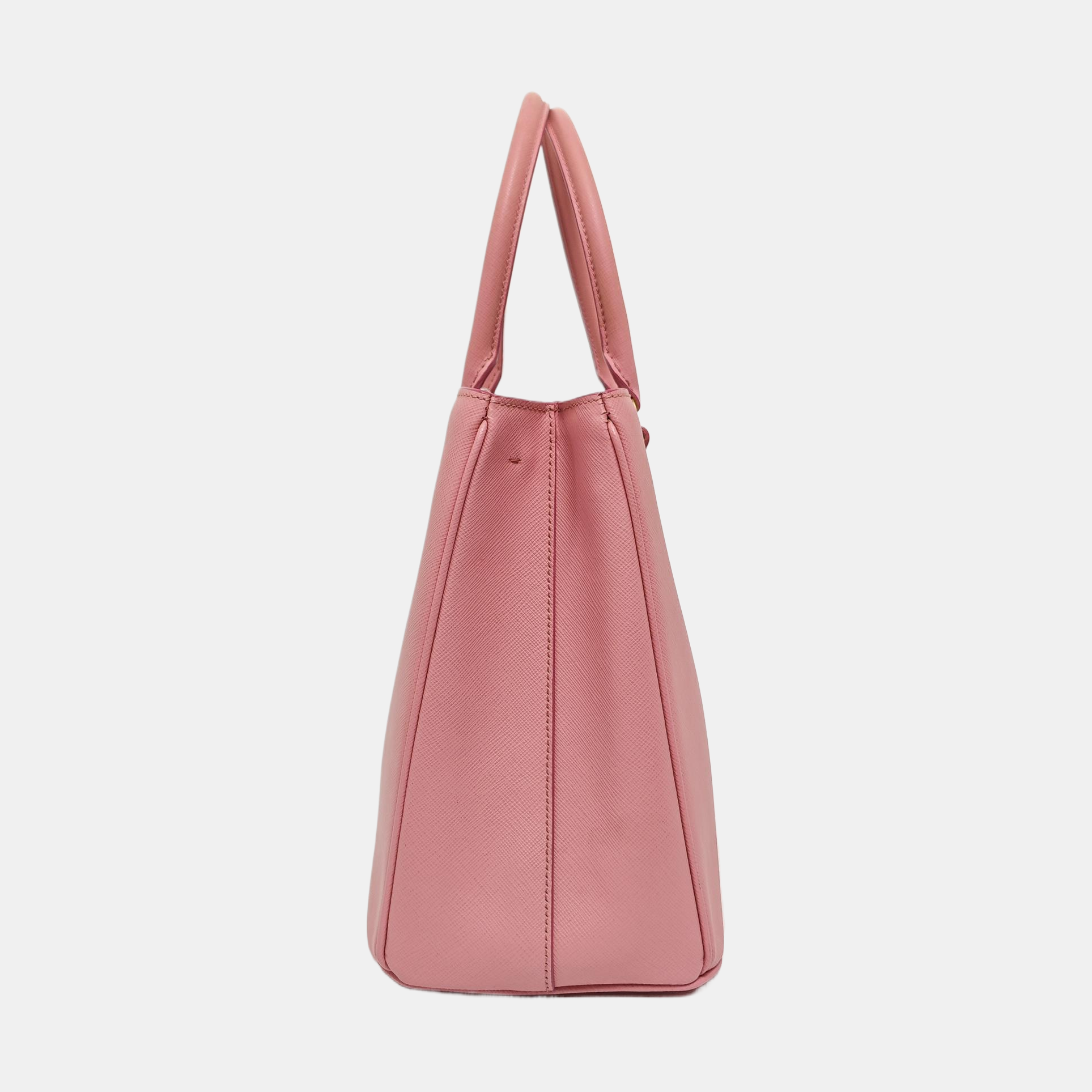 Authenticated pre-owned  Galleria Medium Saffiano Calfskin Pink - Tote Bag at Looply