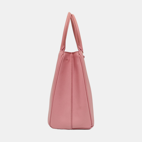 Authenticated pre-owned  Galleria Medium Saffiano Calfskin Pink - Tote Bag at Looply