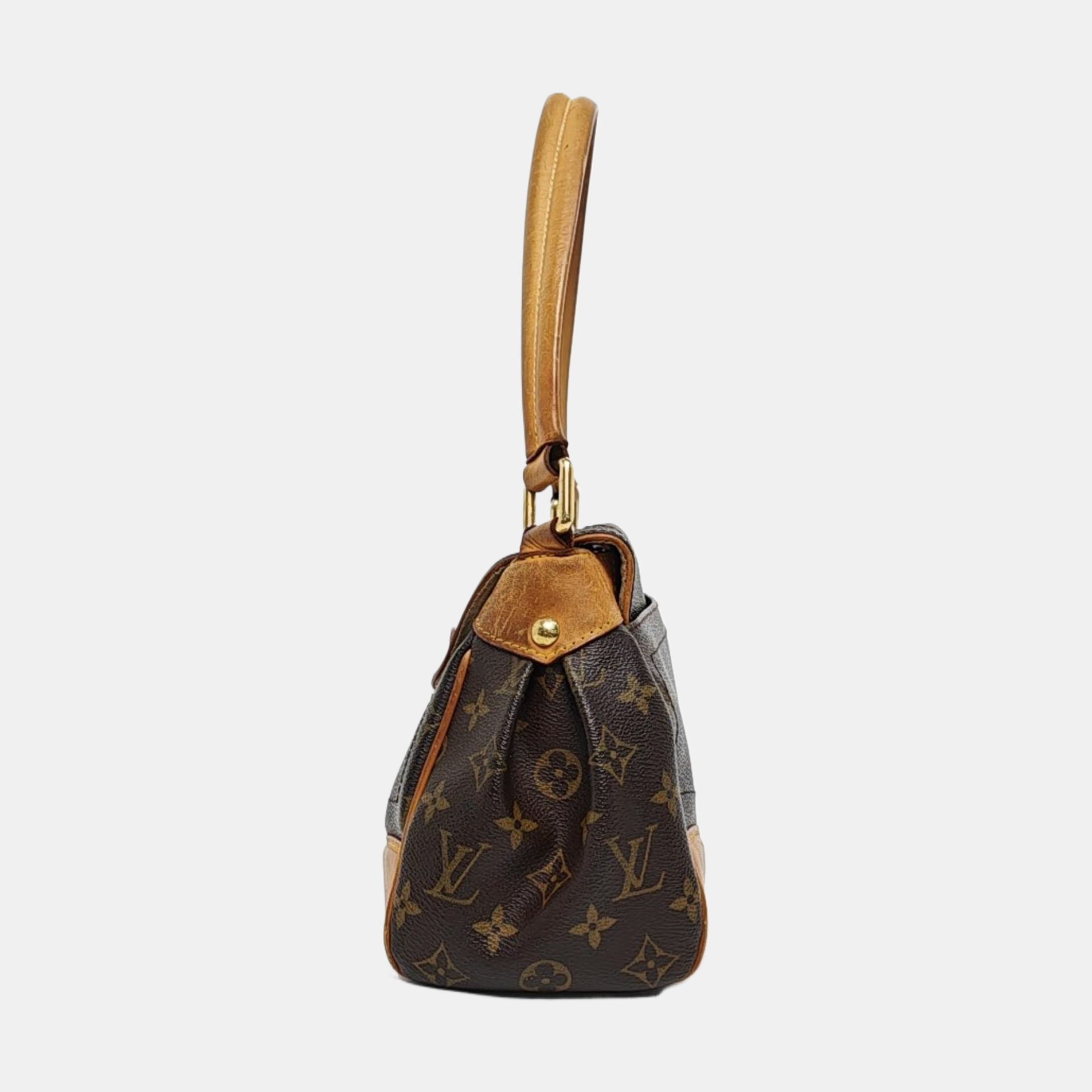 BEVERLY Monogram Coated Canvas Brown