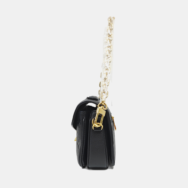 MÉTIS EAST WEST Monogram Calfskin Black