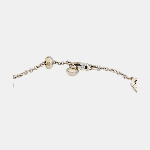 18k White Gold Silver Bracelet