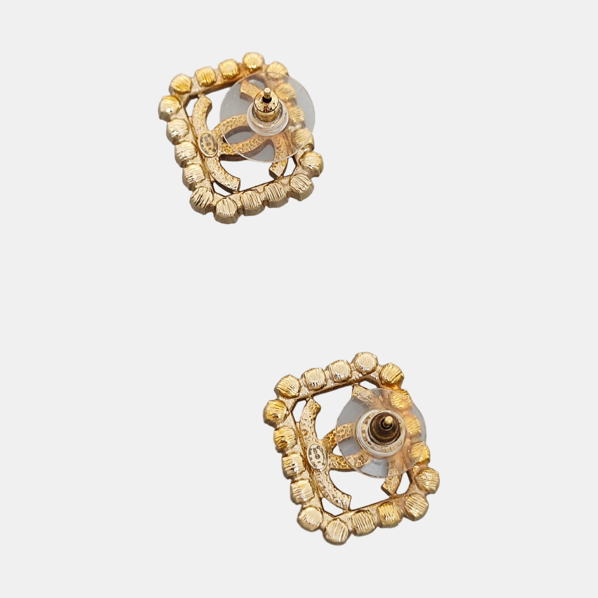 Metal Gold Stud Earrings