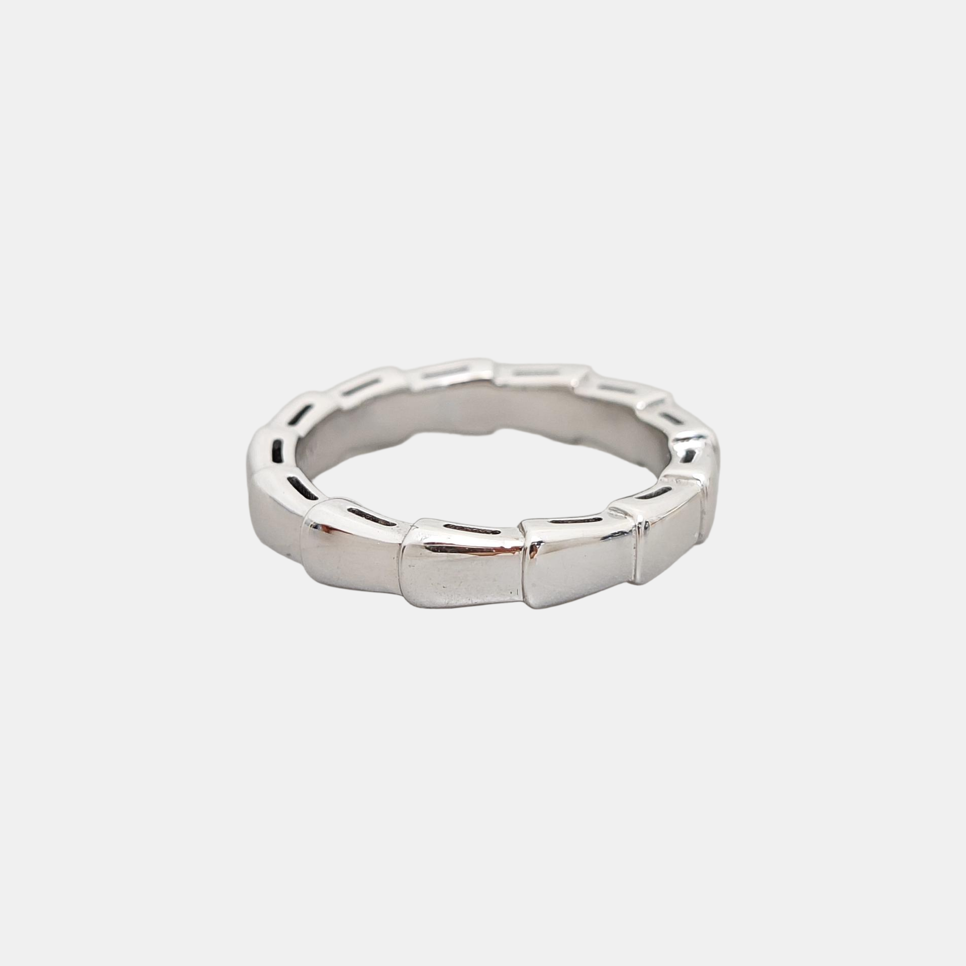 SERPENTI 18k White Gold Silver Ring EU 50