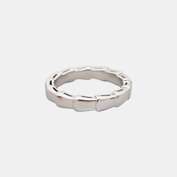 SERPENTI 18k White Gold Silver Ring EU 50