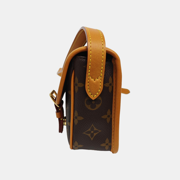 SATCHEL Mini Monogram Coated Canvas Brown