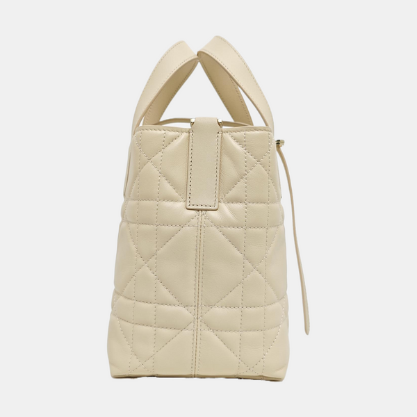 Toujours Small Cannage Calfskin Beige