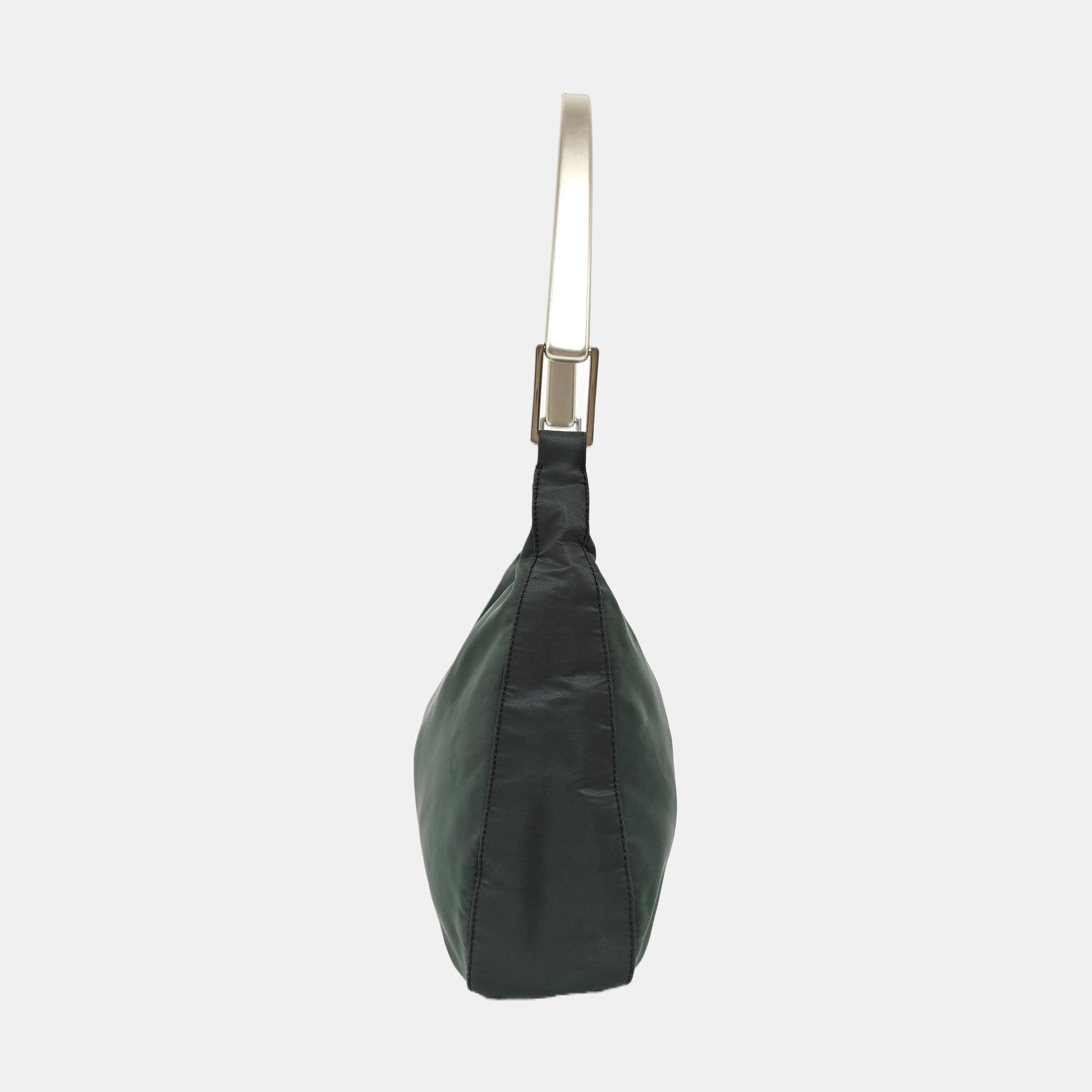 Nylon Shoulder Bag Green