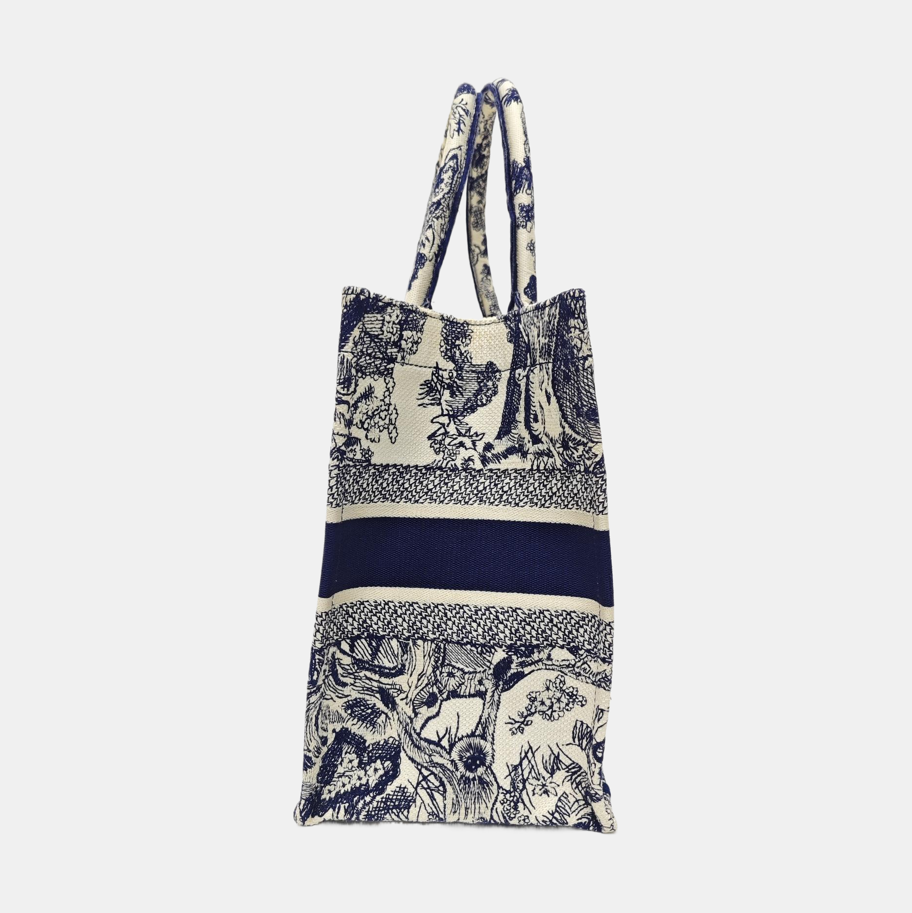 Book Tote Medium Canvas Blue