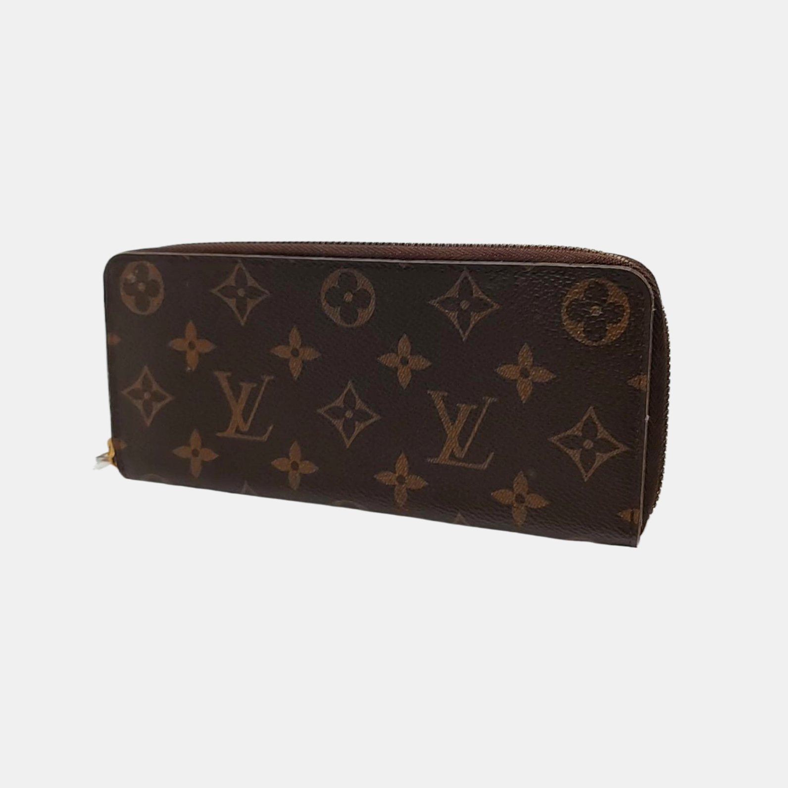 CLÉMENCE Monogram Coated Canvas Brown Wallet