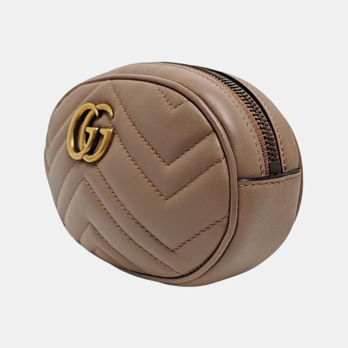 GG Marmont Super Mini Quilted Calfskin Beige