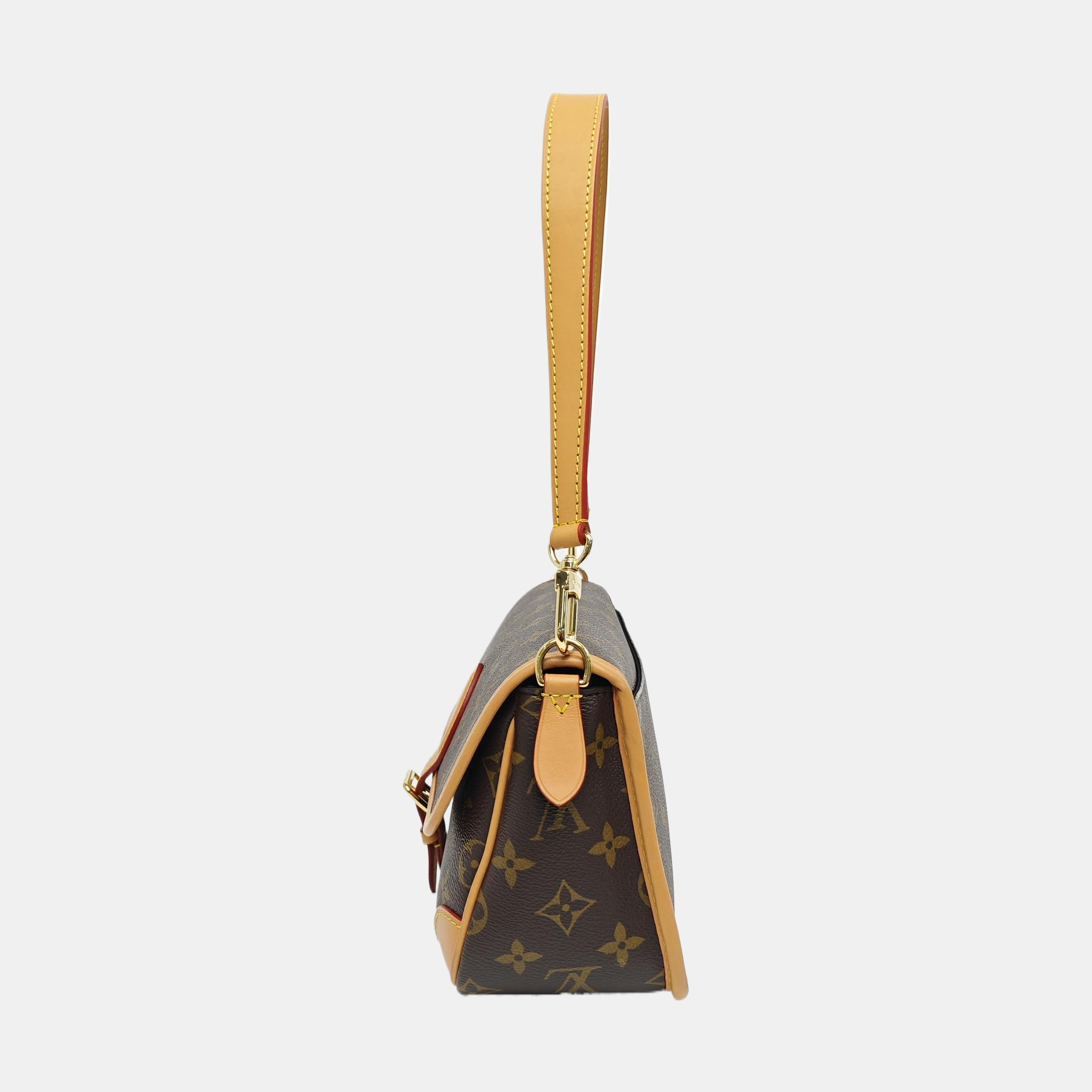 DIANE Monogram Coated Canvas Brown