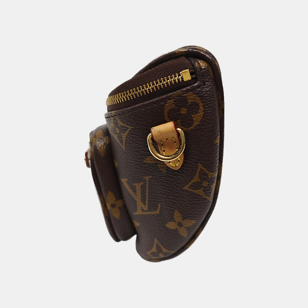 UTILITY Mini Monogram Coated Canvas Brown