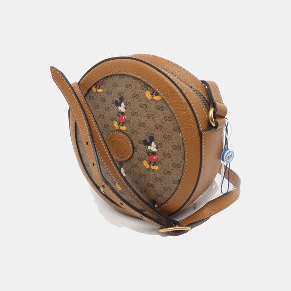 Disney X Gucci Monogram Coated Canvas Brown