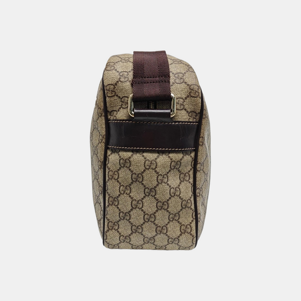 GG Supreme Monogram Coated Canvas Brown