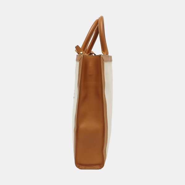 Authenticated pre-owned  CABAS CELINE Small Canvas White - Shoulder Bag at Looply