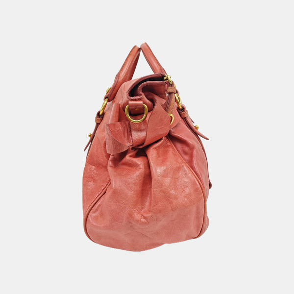 Bow Calfskin Red