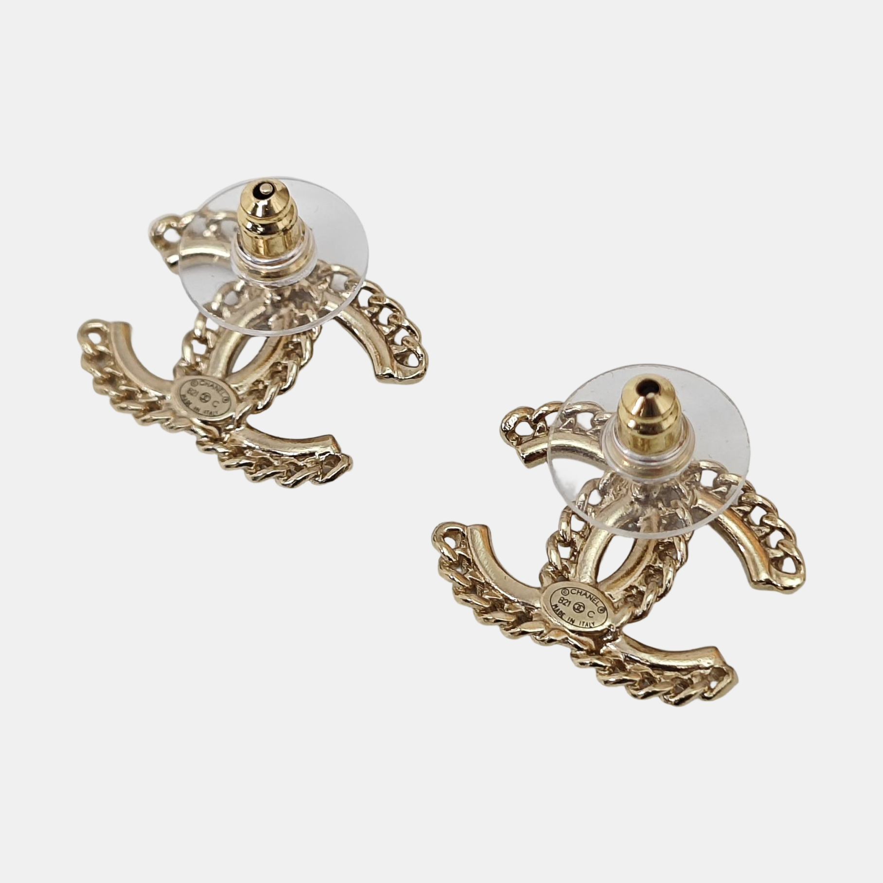 Metal Gold Stud Earrings