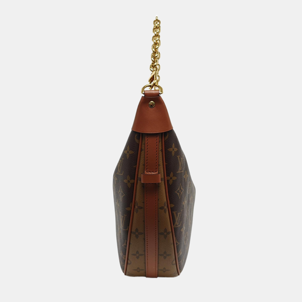 LOOP HOBO Monogram Coated Canvas Brown