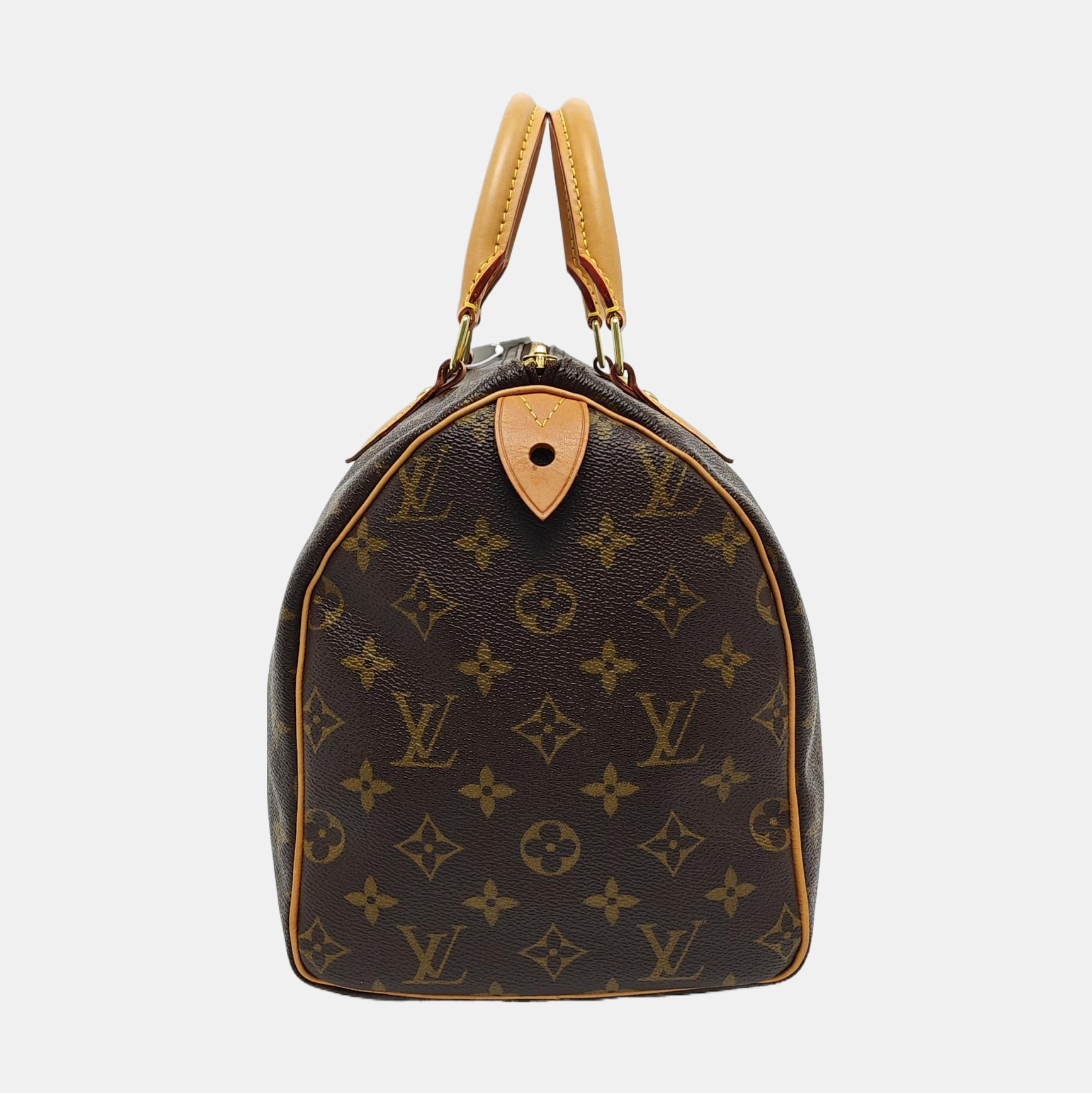 SPEEDY 30 Monogram Coated Canvas Brown