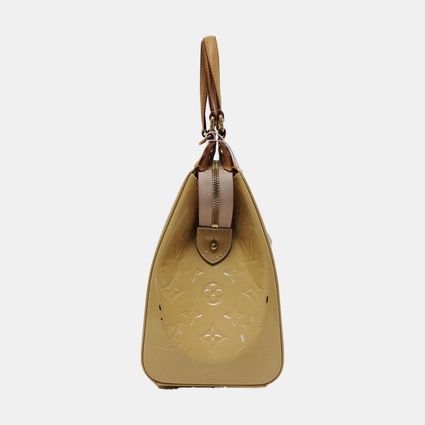 BREA MM Monogram Patent Leather Yellow
