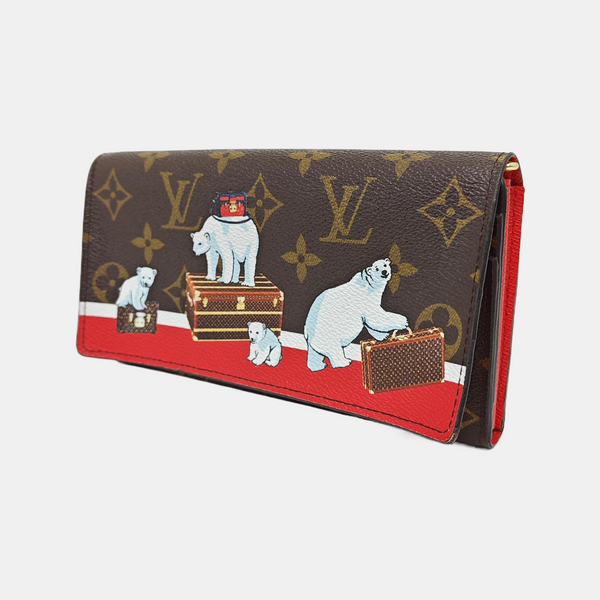 SARAH Monogram Coated Canvas Brown