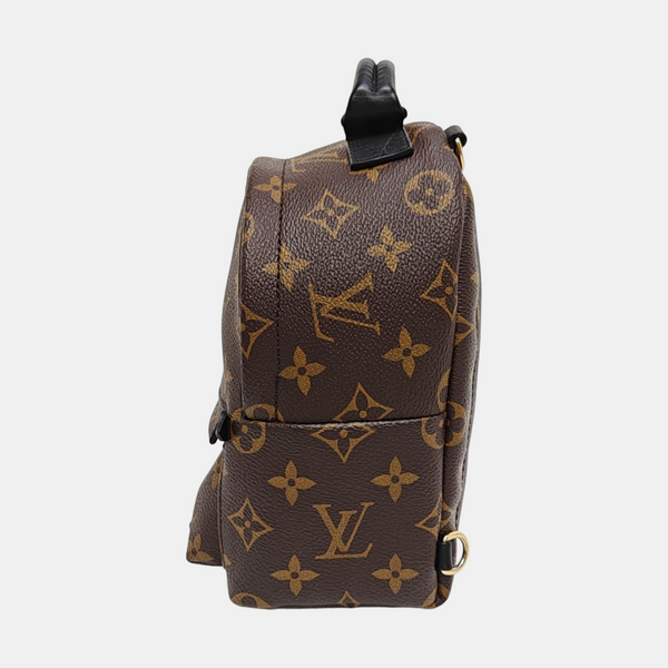 PALM SPRINGS Mini Monogram Coated Canvas Brown
