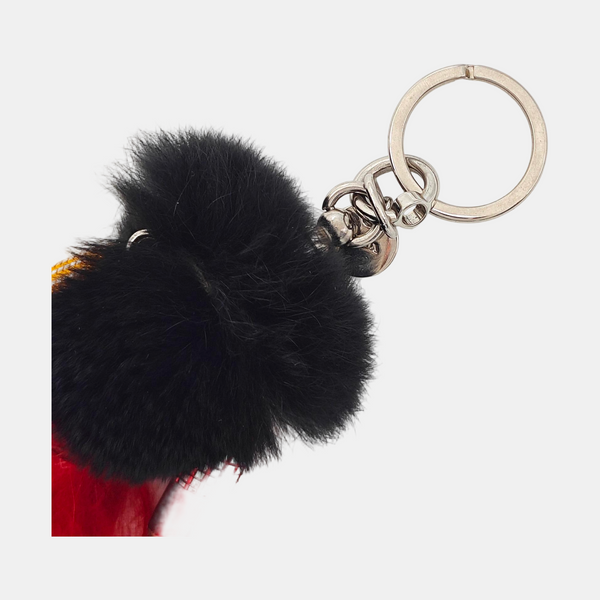 Fabric Bag Charm Red