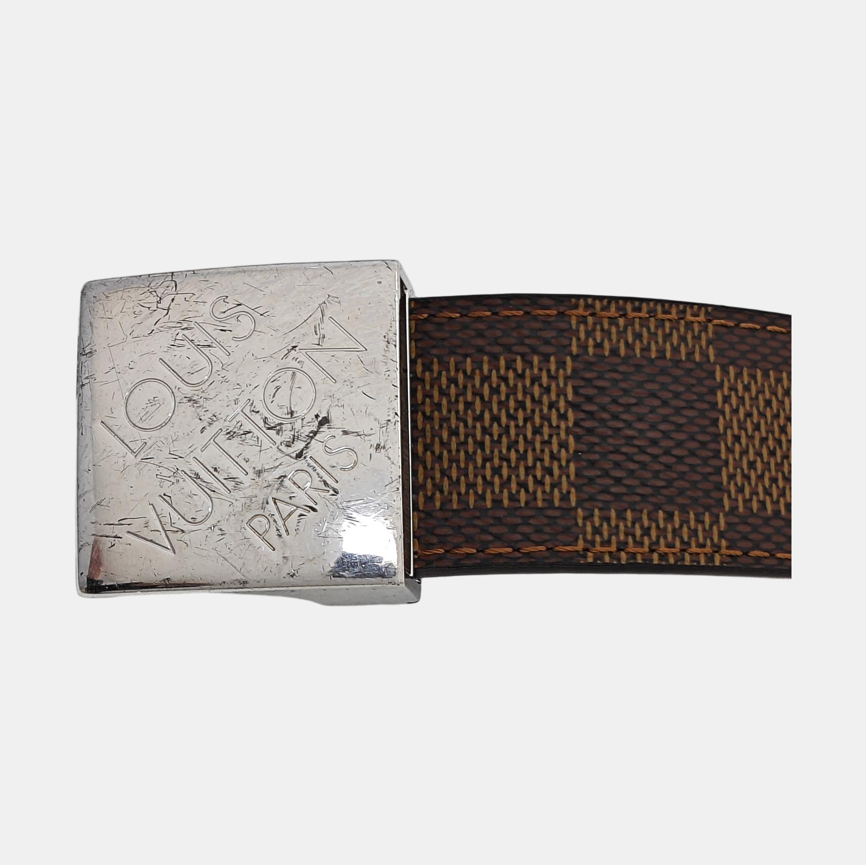 Coated Canvas Belt Brown