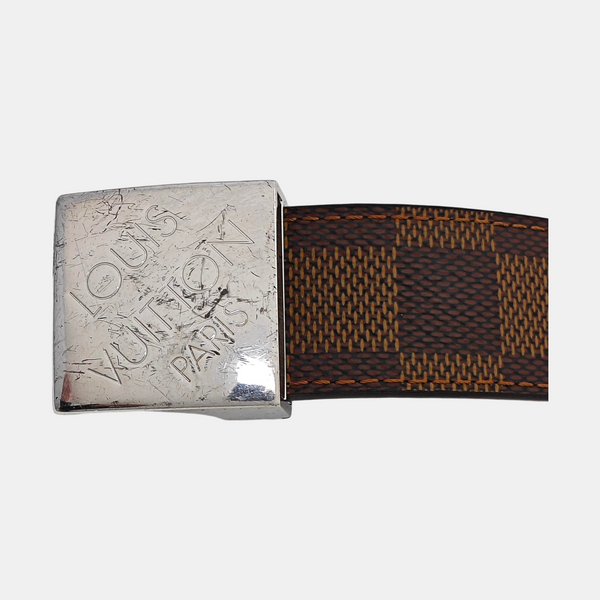 Coated Canvas Belt Brown