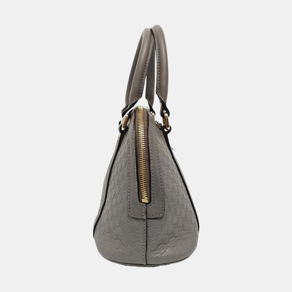Microguccissima Monogram Calfskin Gray
