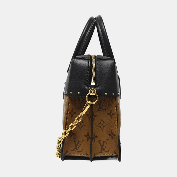 PETITE MALLE Monogram Coated Canvas Brown