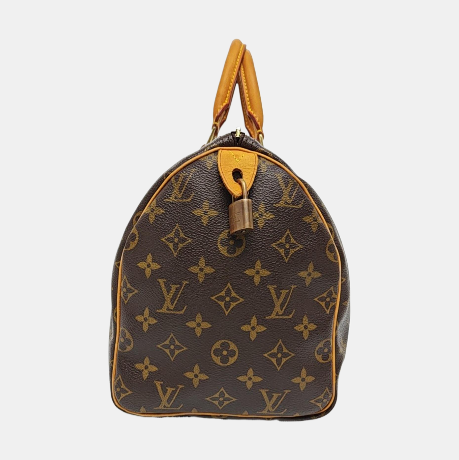 SPEEDY 30 Monogram Coated Canvas Brown
