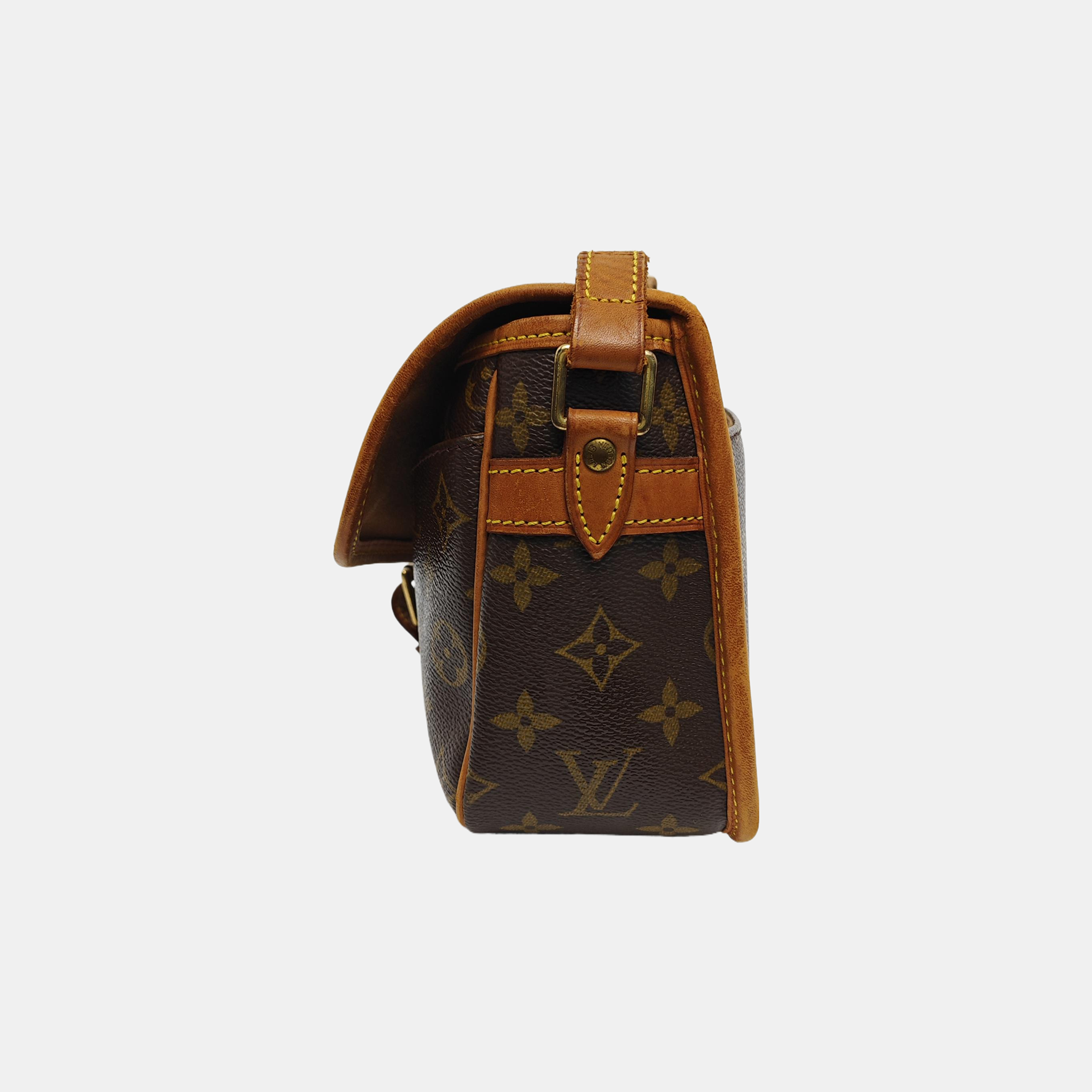 SOLOGNE PM Monogram Coated Canvas Brown